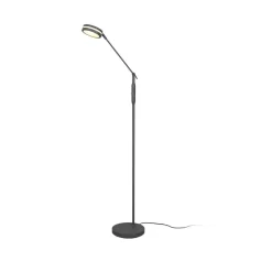 LED vloerlamp Franklin, sensordimmer, antraciet