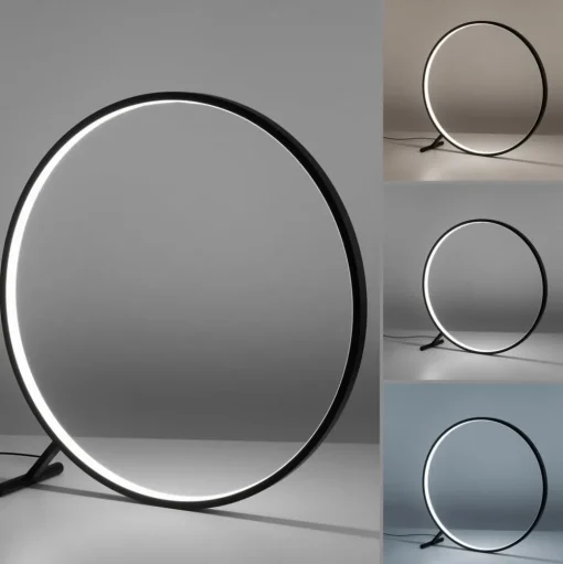 LED vloerlamp Hula CCT met afstandsbediening Ø 80 cm