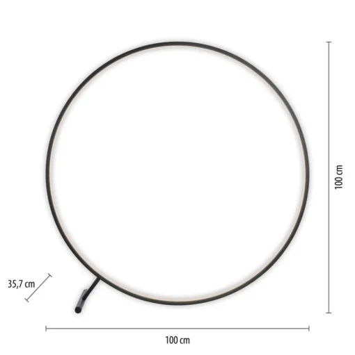 LED vloerlamp Hula CCT met afstandsbediening Ø 100cm