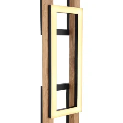 LED vloerlamp Illa in houtdesign