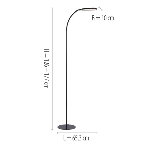 LED vloerlamp Kelly, CCT dimbaar