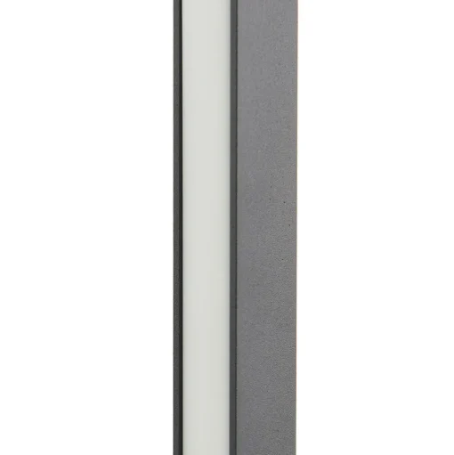 LED vloerlamp Linija, zwart, hoogte 110 cm, sensor