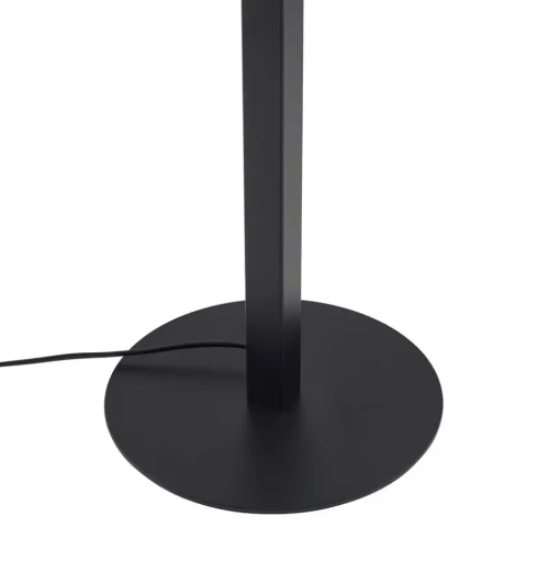 LED vloerlamp Lucande Ilian, zwart, metaal, CCT, dimbaar