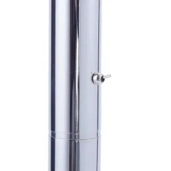 LED vloerlamp Maja, 3-lamps chroom