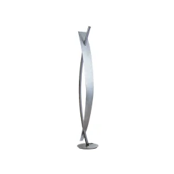 LED vloerlamp Marija, zilver, dimbaar, 140 cm