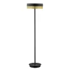 LED vloerlamp Mesh met dimmer, zwart/goud