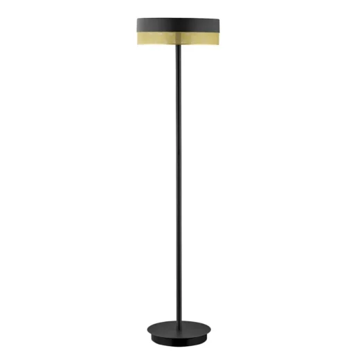 LED vloerlamp Mesh met dimmer, zwart/goud