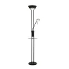 LED vloerlamp Moeder & Kind, zwart, laadoppervlak, dimbaar