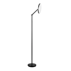 LED vloerlamp Mondello, mat zwart, dimbaar, draaibaar