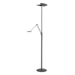 LED vloerlamp New Sapporo, zwart, 183 cm metaal Dimmer CCT