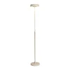 LED vloerlamp Noa II, touchdimmer, staal, wit