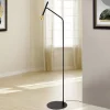 LED vloerlamp Odeon, hoogte 147 cm, metaal