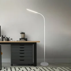 LED vloerlamp Pivaz justeerbaar touchdim wit
