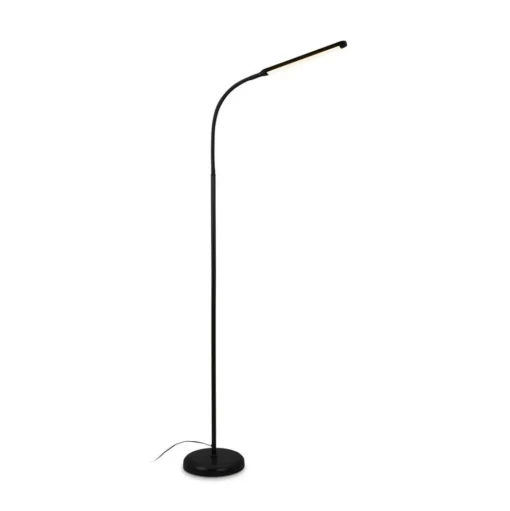 LED vloerlamp Pivaz justeerbaar touchdim zwart