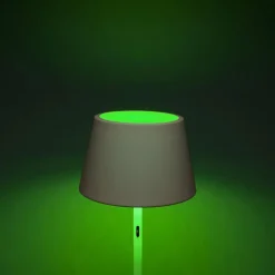 LED vloerlamp Pomezia voor buiten, USB, wit