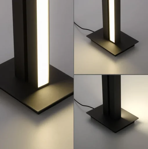 LED vloerlamp PURE Lines, antraciet, afstandsbediening, 140 cm