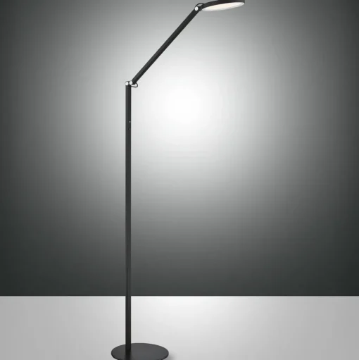 LED vloerlamp Regina, 1-lamp, zwart