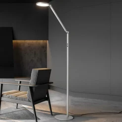 LED vloerlamp Regina, 1-lamp, aluminium