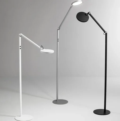 LED vloerlamp Regina, 1-lamp, aluminium