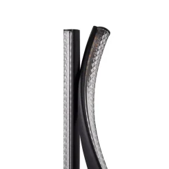 LED vloerlamp Rodado, zwart, 132 cm, aluminium