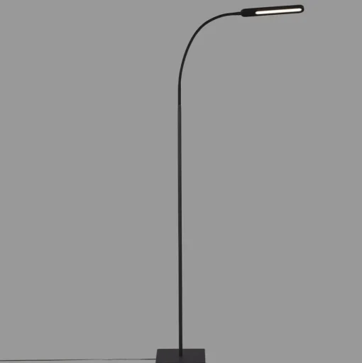 LED vloerlamp Servo, dimbaar, CCT, zwart
