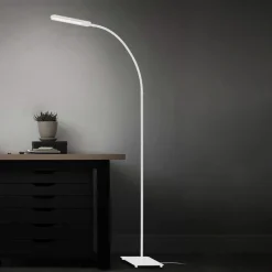 LED vloerlamp Servo, dimbaar, CCT, wit