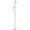 LED vloerlamp Streak, 2-lamps met dimmer, zand