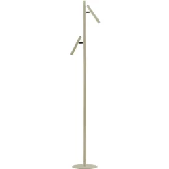 LED vloerlamp Streak, 2-lamps met dimmer, zand