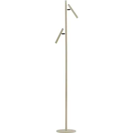 LED vloerlamp Streak, 2-lamps met dimmer, zand
