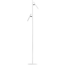 LED vloerlamp Streak, 2-lamps met dimmer, wit