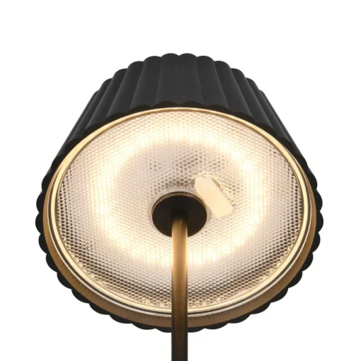 LED vloerlamp Suarez, zwart, hoogte 123 cm, metaal