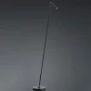 LED vloerlamp Tom, dimbaar, zwart