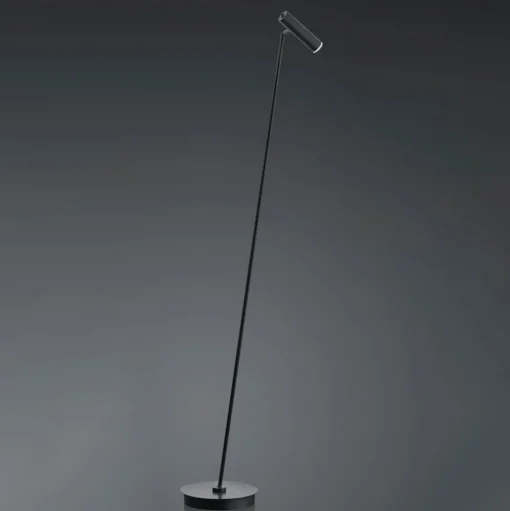 LED vloerlamp Tom, dimbaar, zwart
