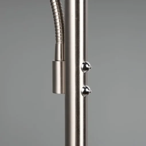 LED vloerlamp Willis, nikkel, hoogte 180 cm, metaal CCT dimmer