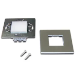 LED Wall F wand inbouwlamp in roestvrijstalen look