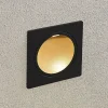LED wand inbouwlamp Pordis, IP65, hoekig