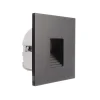 LED wand inbouwlamp SET Alwaid zwart 8 x 8 cm niveau 2.700K
