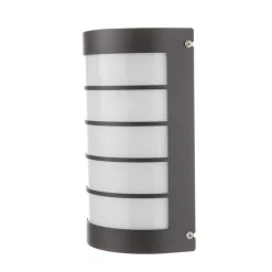 LED wandlamp Aqua Marco roestvrij staal antraciet lamellensensor