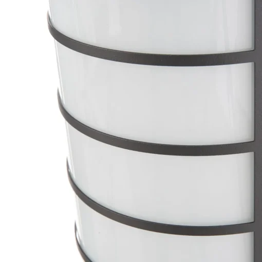 LED wandlamp Aqua Marco roestvrij staal antraciet lamellensensor