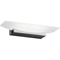 LED wandlamp Bowl TW, breedte 30 cm, nikkel