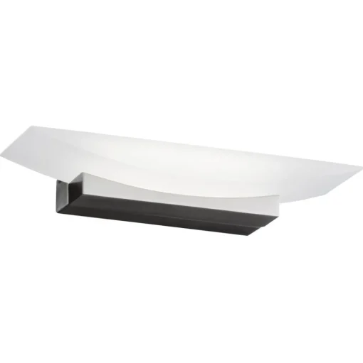 LED wandlamp Bowl TW, breedte 30 cm, nikkel