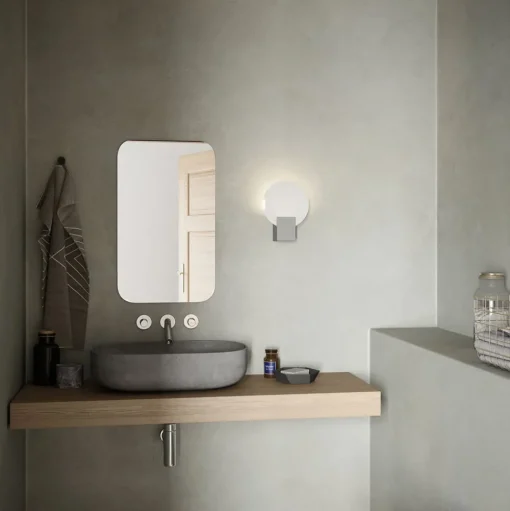 LED wandlamp Hester, IP44, wit