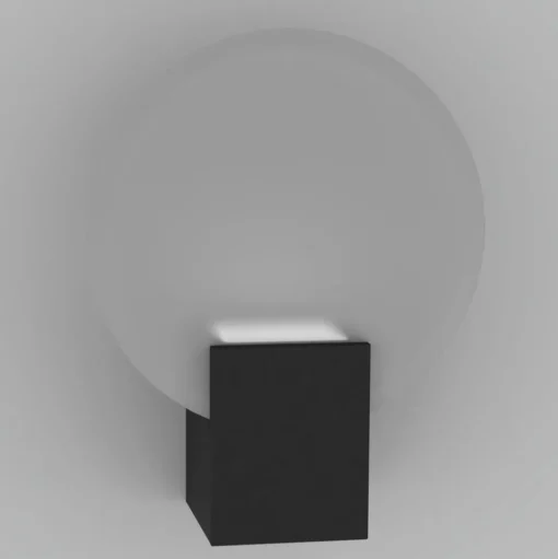LED wandlamp Hester, IP44, zwart