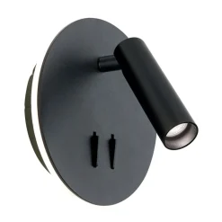 LED wandlamp Lenny met 2 lichtbronnen, zwart