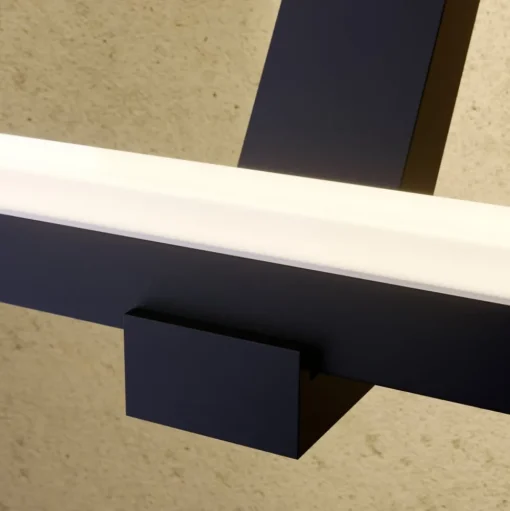 LED wandlamp Lucande Square, antraciet, metaal, IP65