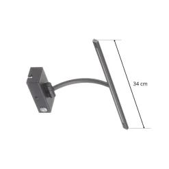LED wandlamp Matisse, breedte 34 cm, zwart