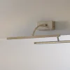 LED wandlamp Matisse, breedte 45 cm, zilver