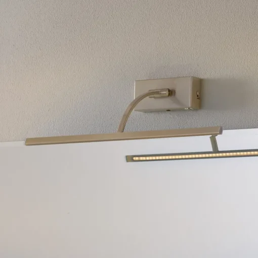 LED wandlamp Matisse, breedte 45 cm, zilver
