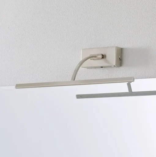 LED wandlamp Matisse, breedte 45 cm, zilver