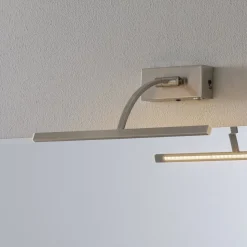 LED wandlamp Matisse, breedte 34 cm, zilver